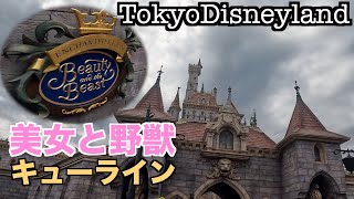 【美女と野獣】 キューライン(プレショー前まで)Beauty and the Beast【TokyoDisneyland】