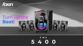 Foxin FMS 5400 | 4.1 Channel Multimedia Speakers | 90 Watt | Mind-Blowing Sound | Home Speakers 2021