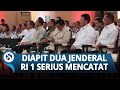 MOMEN PRABOWO SERIUS! Nunduk Mencatat Diapit Dua Jenderal saat Hadiri Apel Kasatwil Polri