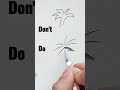 ❌️😍draw palm tree easy🌴❌️#shorts #shortvideo #drawing