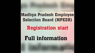 Finally 😱 MPESB 2023 Registration Date Start/ Big update/ Full information about exam pattern MPESB