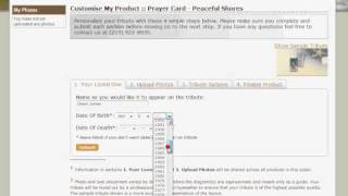 Guide to create a Funeral Prayer Card