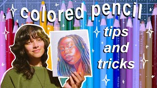 HOW TO DRAW COLORED PENCIL PORTRAITS! ~tips n tricks~