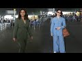 Tamannaah Bhatia looked stunning as she was spotted at the airport in a chic blue suit! ✈️💙