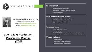 Form 12153 - Collection Due Process Hearing Request (CDP)
