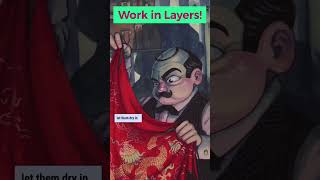 Top 3 GOUACHE Painting Tips #shorts