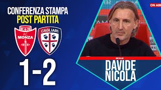 CONFERENZA NICOLA post MONZA-CAGLIARI 1-2 | LE PAROLE DI NICOLA 5/01/25