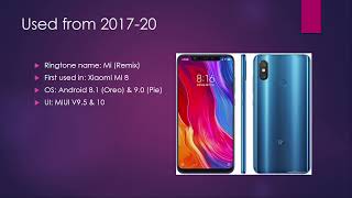 Xiaomi ringtone evolution from 2010-2023