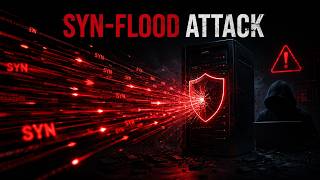 SYN-FLOOD ATTACK Explained (Step by step) ⚠️💻