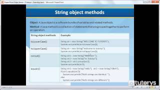 How to use String object methods in Java?
