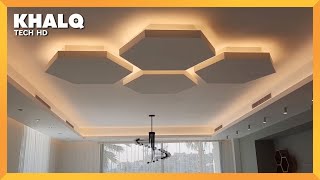 Unique & Amazing Hexagon Shape Ceiling Design Idea with Awesome Skills ► 1