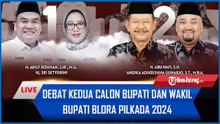 FULL DEBAT KEDUA CALON BUPATI DAN WAKIL BUPATI BLORA PILKADA 2024