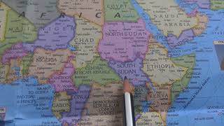 SOUTH SUDAN MAP #southsudan #worldmap