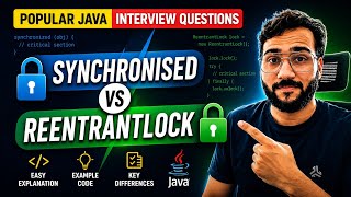 Difference between Synchronized vs ReentrantLock | Important Java interview Question