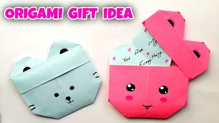 How to Make Origami Birthday Gift for Mom | Origami Gift Idea easy | Origami Gift for Mom
