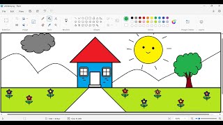 How to Draw a Beautiful House with Scenic Background – Step-by-Step Tutorial!