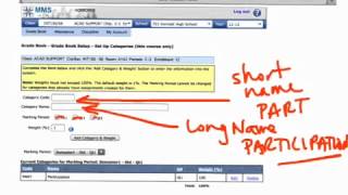 Basic grade book setup for mms