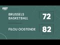 brussels basketball vs. filou oostende game highlights