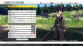 Sword Art Online: Hollow Realization Episode 0 - Character Creation