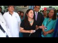 Ministra de Salud inspecciona el Hospital Cayetano Heredia