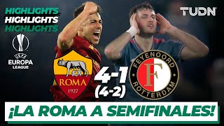 HIGHLIGHTS | Roma 4(4)-(2)1 Feyenoord | UEFA Europa League 22/23 4tos | TUDN