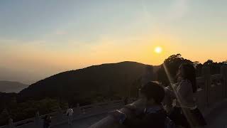 Sunset at Big Buddha Tian Tan Buddha #asmrsounds #trending #fyp