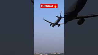 ♦️ ✈️Flight Landing Near Chennai Mass Moment #shortsvideo  #viralvideo #entertainment #funny #shorts