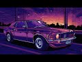 Lofi Road Trip Neon Car Sunset  Perfect Background Music