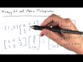 Multiplicação de matrizes e Numpy