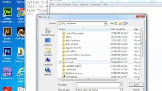 create a new file in IDLE