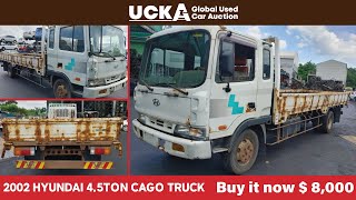 [Korean Salvage Cars] 2002 Hyundai 4.5Ton Cago Truck - $ 8,000 ~