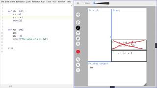 Python tracing with function stack