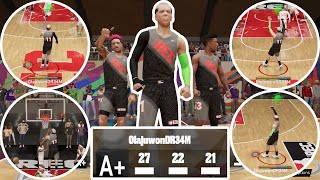27-21-22 MONSTER TRIPLE DOUBLE AT THE REC WITH THE 7'3 STRETCH DIMER ARVYDAS SABONIS BUILD NBA 2K23