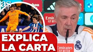 ANCELOTTI OPINA sobre el COMUNICADO del REAL MADRID a la RFEF y los ÁRBITROS