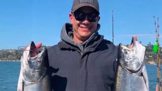 Ocean Salmon fishing on THE SALTY LADY! BIG SHTICKS!