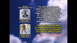 Cornelius Nervais ~ Short Obituary
