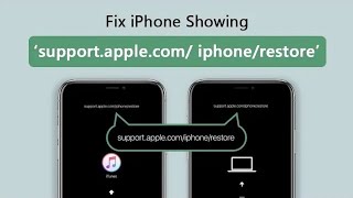(✔️iOS 17 Supported) 🔥2024 Fix iPhone Showing "support.apple.com/iphone/restore"