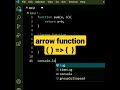arrow function | javascript tutorial #shorts #html #javascript