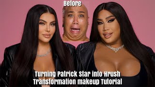 Transforming Patrick Starr into My Twin | Hrush Transformation Makeup Tutorial