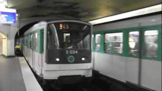 RATP Metro Trains in Paris 2012