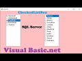 VB. net How to fill CheckedListBox based on Checked items in another CheckedListBox from SQL Server