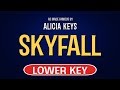 Adele - Skyfall | Karaoke Lower Key