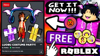 FREE ACCESORIES! HOW TO GET Neon Devil Headphones! Gold \u0026 Purple Disco Outfits! (ROBLOX LUOBU PARTY)