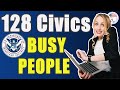 128 civics questions and answers 2022 for BUSY people | Official USCIS answers of US Citizenship