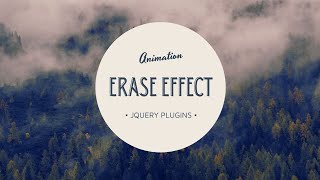 Image Eraser Effect with Mouse Movement | jQuery Plugins Tutorial