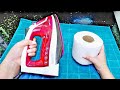 Just Use An Iron with Toilet Paper Like THIS, and You'll Thank Me Forever!