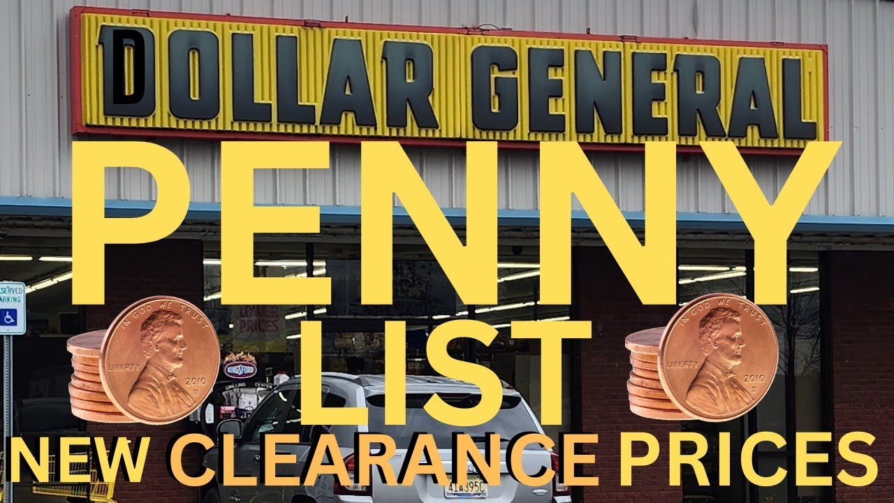 Dollar General New Penny List And Clearance Update Youtube