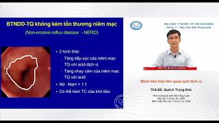 Nội khoa Bệnh tiêu hóa liên quan acid dịch vị   PGS TS  Quách Trọng Đức   Đại học Y dược TPHCM YDS