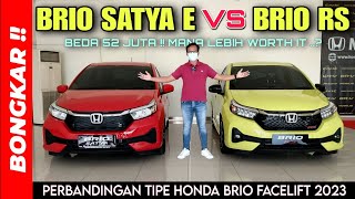 Bongkar !! Perbandingan Honda BRIO SATYA E VS BRIO RS 2023 Facelift || Review Exterior & Interior