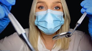 ASMR Dental Exam Roleplay | Teeth Brushing, Scaling & Picking 🦷